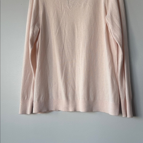 Loft Powder pink mock neck sweater with cutout back - Picture 4 of 7